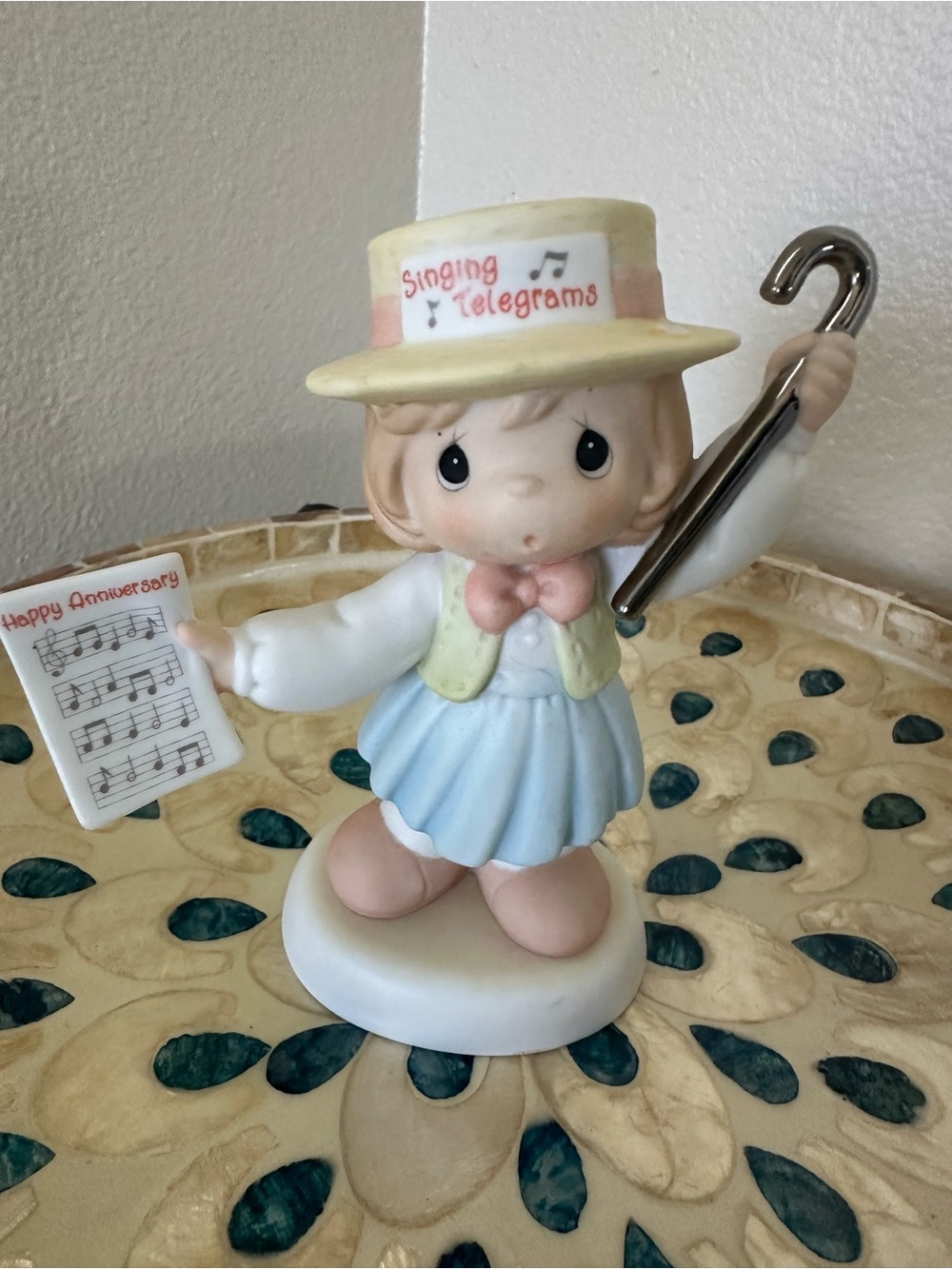 Precious Moments Singing Telegrams Happy Anniversary Figurine